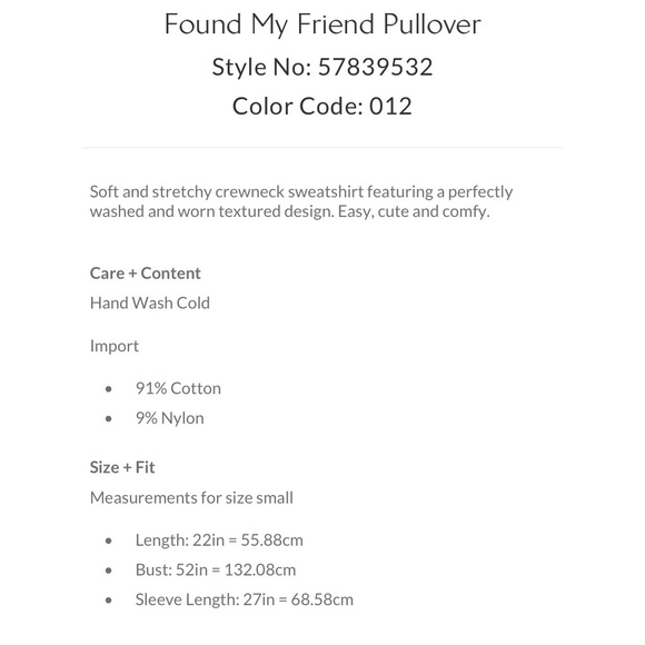 FREE PEOPLE “FOUND MY FRIEND “ SWEATSHIRT No OFFERS - Picture 4 of 6